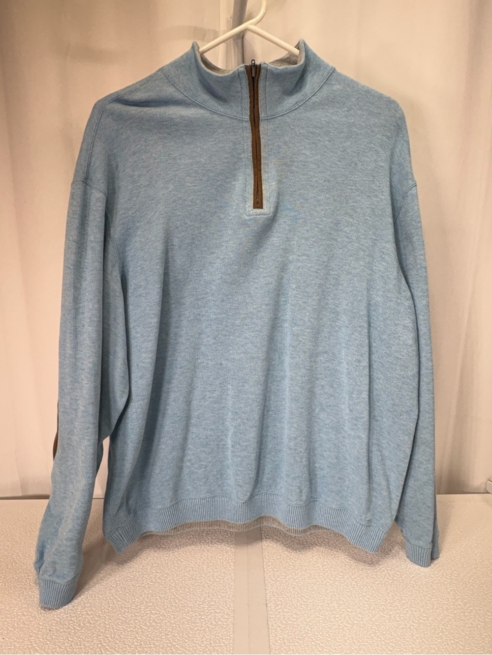 Daniel Cremieux Sky Blue Quarter-Zip Sweater 4155
